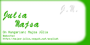 julia majsa business card